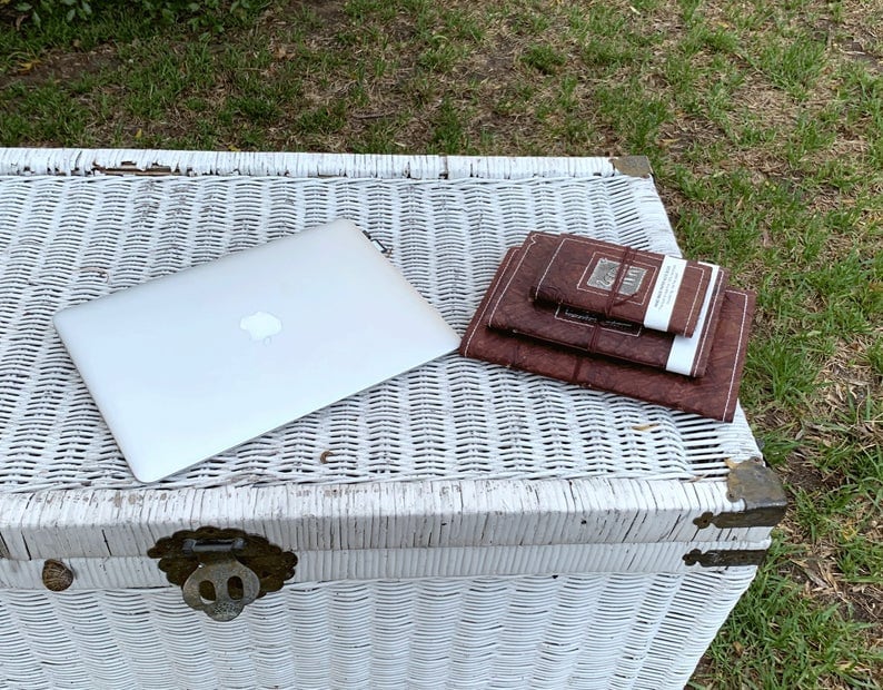 Leather Journal Recycled Paper Journal, For Notes, Book Notebook, Sketch book, Diary, Handmade Book,100% Recycled Rag,Tree Free Paper