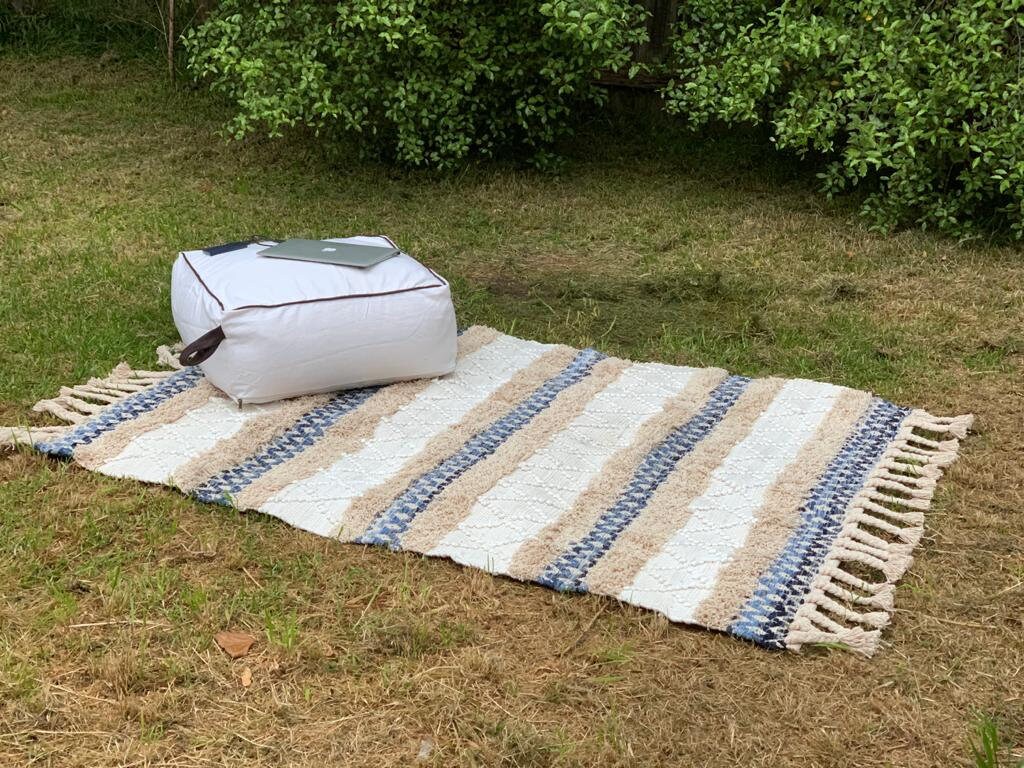 Stunning Moroccan POUF Ottoman **70% OFF** Leather Pouf Floor Cushion Moroccan Pouffe Bean Bag Ottoman Yoga Meditation Linen Connections