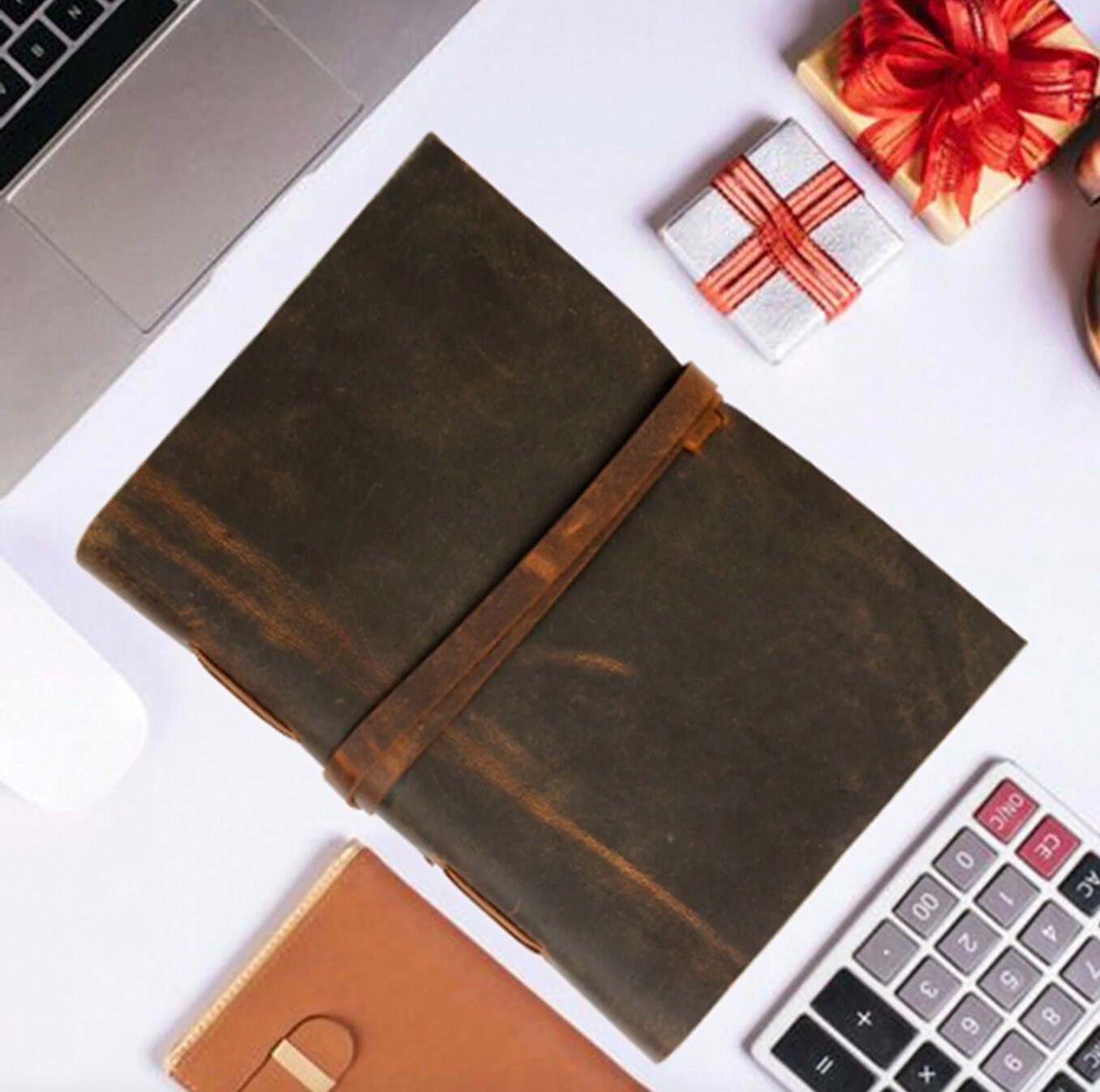 A5 Leather Journal Notebook Sketch Book Travel Holiday Journal Gift for Her Him Christmas Fathers Mothers Day